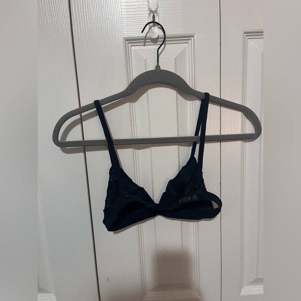 Skims Sheer Bralette Black XS - Picture 2 of 3